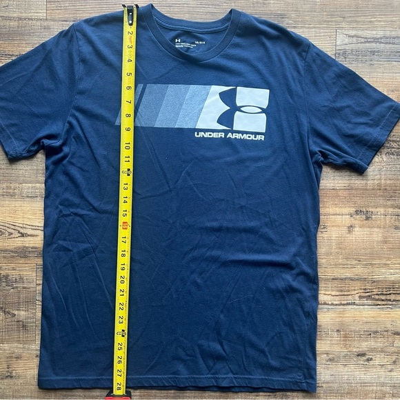 Under Armour Mens Navy Fast Left Chest Shirt Sleeve Tee Casual Size Large - Picture 4 of 5